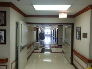Corridor fire doors