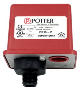 Potter PS15 - Low-High Supervisory Pressure Switch for Low Differential Dry Valves