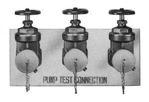 Three-Way Flush Fire Pump Test Connections 5863