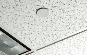 Fire Sprinkler Cover Plate in Ceiling