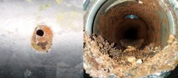 Pinhole Leak & Corrosion in Fire Sprinkler Pipe