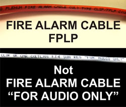 Fire Alarm Cable FPLP Wire
