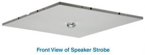 System Sensor L-Series Drop-In Ceiling Speaker Strobes Front View