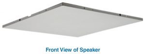 System Sensor L-Series Drop-In Ceiling Speaker Strobes Front View Speaker