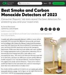 Consumer Reports Best Smoke and Carbon Monoxide Detectors of 2023